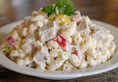 Sałatka makaronowa z kurczakiem
