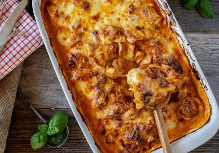 Zapiekanka z tortellini