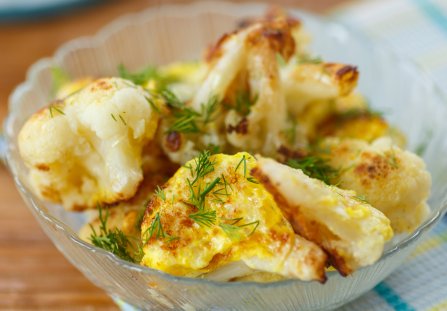 Kalafior w panierce curry