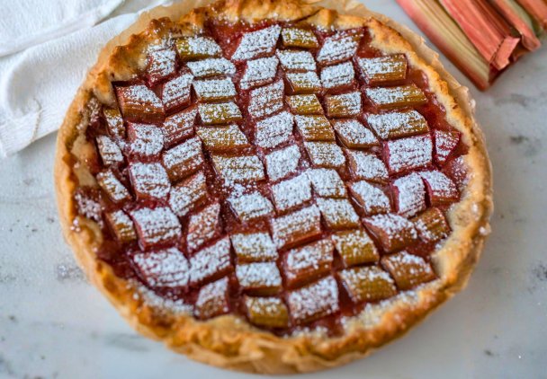 Tarta z rabarbarem