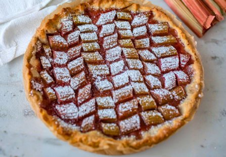 Tarta z rabarbarem