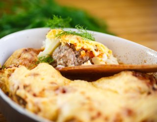 Zapiekanka z klopsikami