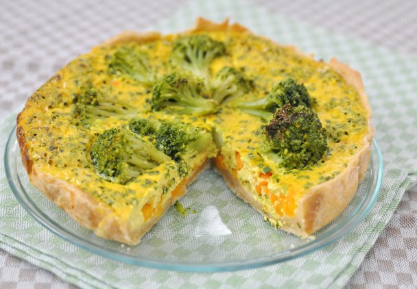 Quiche z brokułami
