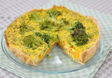 Quiche z brokułami