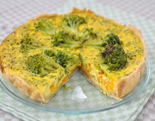 Quiche z brokułami