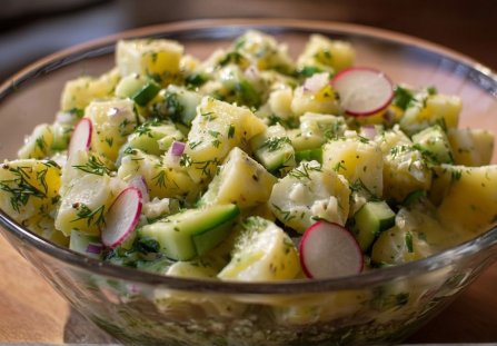 Sałatka z ziemniakami i rzodkiewką