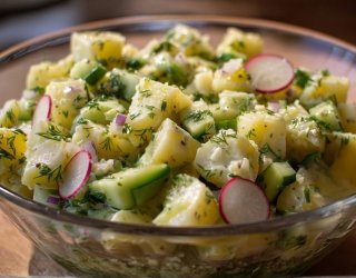 Sałatka z ziemniakami i rzodkiewką