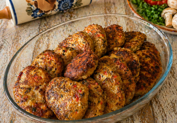 Kotlety z kurczaka z warzywami