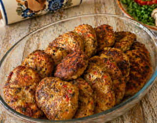 Kotlety z kurczaka z warzywami