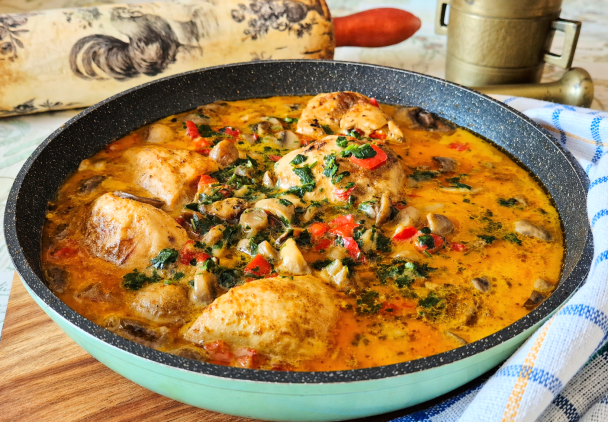 Pierś z kurczaka w kokosowym sosie