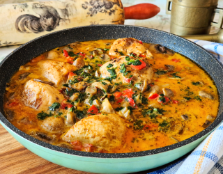 Pierś z kurczaka w kokosowym sosie