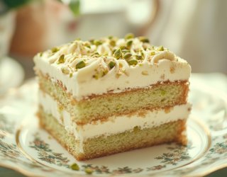 Ciasto waniliowe z pistacjami