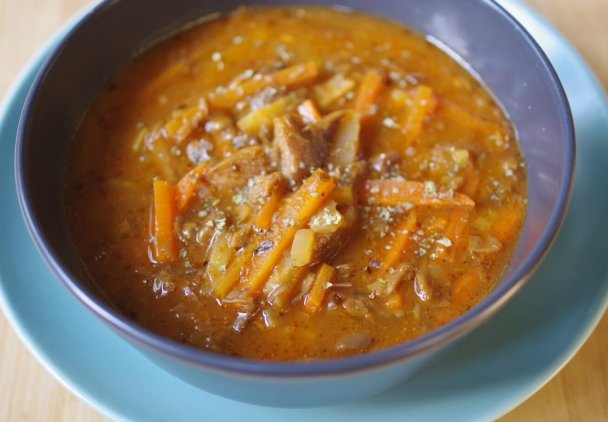 Flaczki bezmięsne z boczniaków