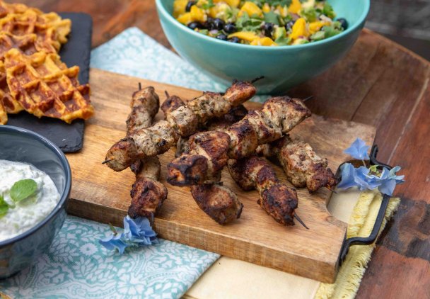 Grecki kurczak souvlaki Ewy Wachowicz
