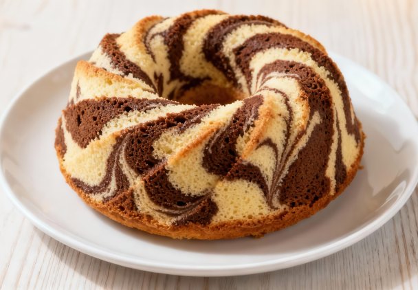 Śmietankowa babka łaciata