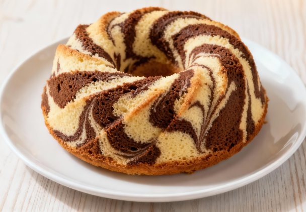 Śmietankowa babka łaciata