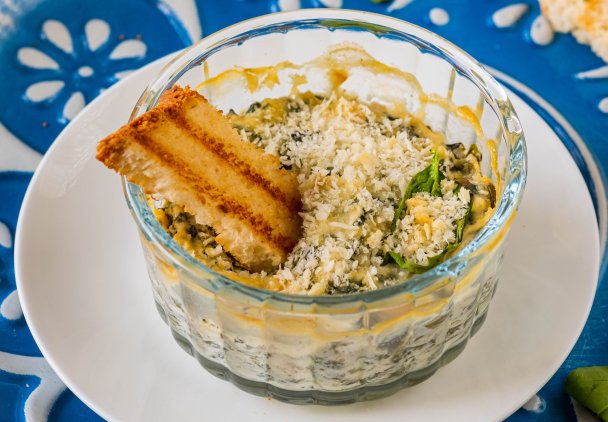 Pasta szpinakowo-serowa do chleba