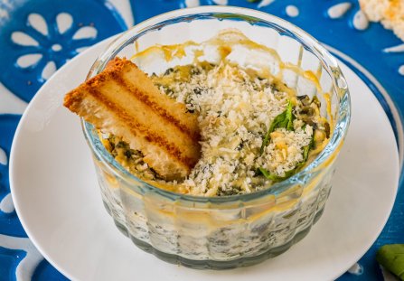 Pasta szpinakowo-serowa do chleba
