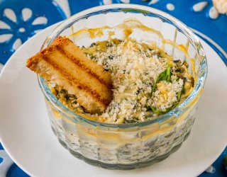 Pasta szpinakowo-serowa do chleba
