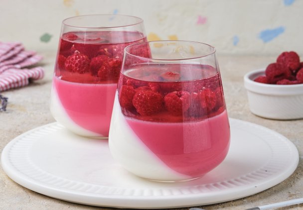 Panna cotta z galaretką