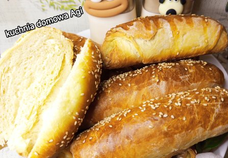Bułki śniadaniowe zrolowane na drożdżach
