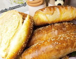 Bułki śniadaniowe zrolowane na drożdżach