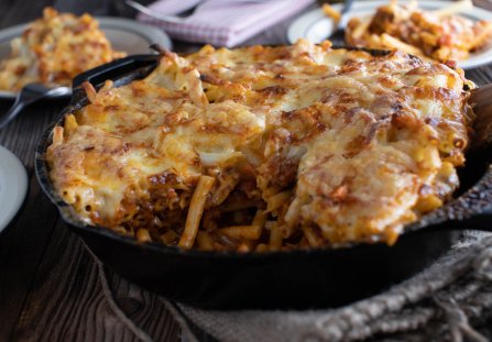 Zapiekanka makaronowa z patelni