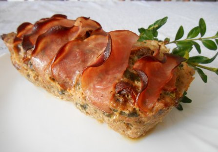 Pieczeń z suszonymi pomidorami