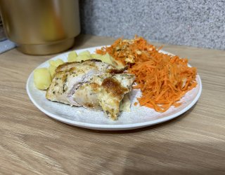Roladki z kurczaka z szynką i serem camembert