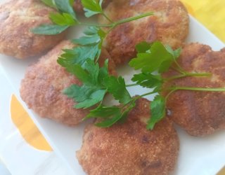 Kotlety drobiowe z kurkami