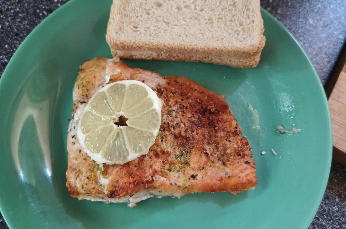 Pstrąg tęczowy z air fryer