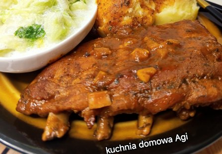 Żeberka wieprzowe w przecierze pomidorowym i miodzie