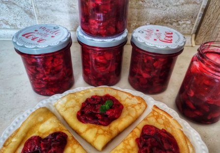 Frużelina wiśniowa do słoików na zimę