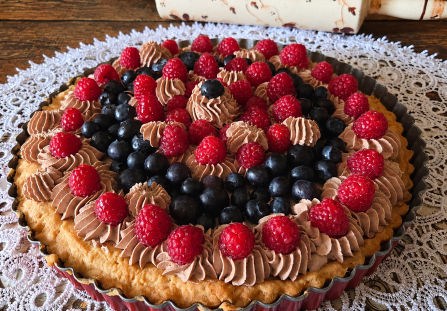 Tarta owocowa z kremem mascarpone