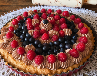 Tarta owocowa z kremem mascarpone
