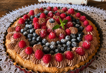 Tarta owocowa z kremem mascarpone