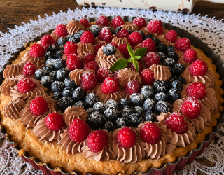 Tarta owocowa z kremem mascarpone