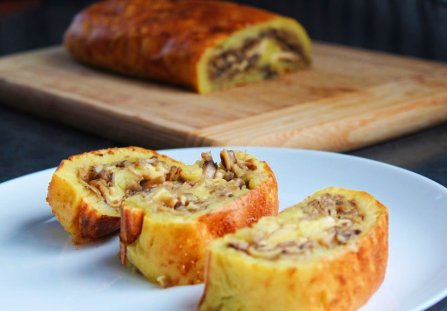 Rolada ziemniaczana z pieczarkami palce lizać :-)