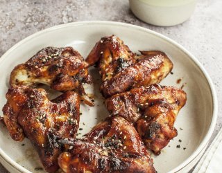 Skrzydełka z kurczka w sosie barbecue na grill