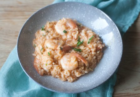 Risotto z krewetkami
