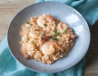 Risotto z krewetkami