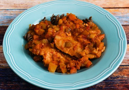 Schab w sosie Bolognese