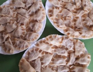 Pierogi z mięsem pieczonym