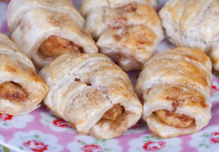 Ciasto francuskie z jabłkami