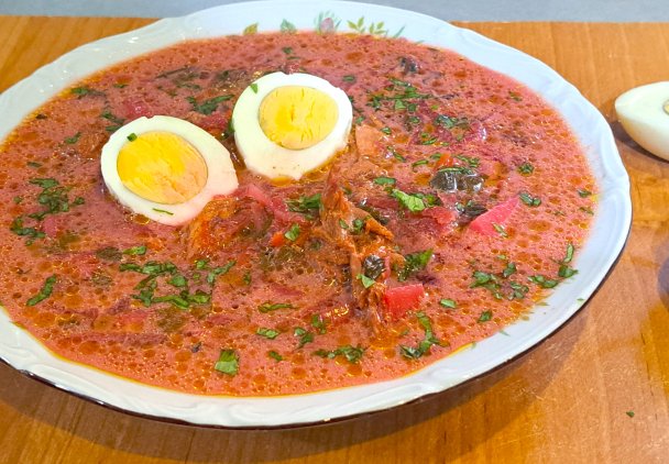 Zupa botwinkowa.