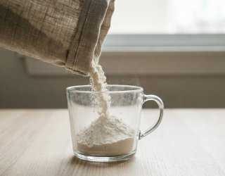 Nabierasz mąkę szklanką bezpośrednio z torebki? Przez ten nawyk dodajesz nawet 30 g za dużo