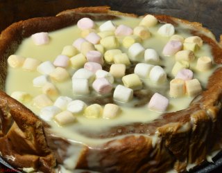 Sernik s'mores z piankami