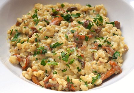 Risotto z kurkami