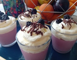 Panna Cotta jeżynowa