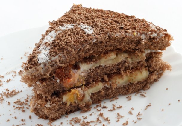 Ciasto czekoladowe z kremem pomarańczowym